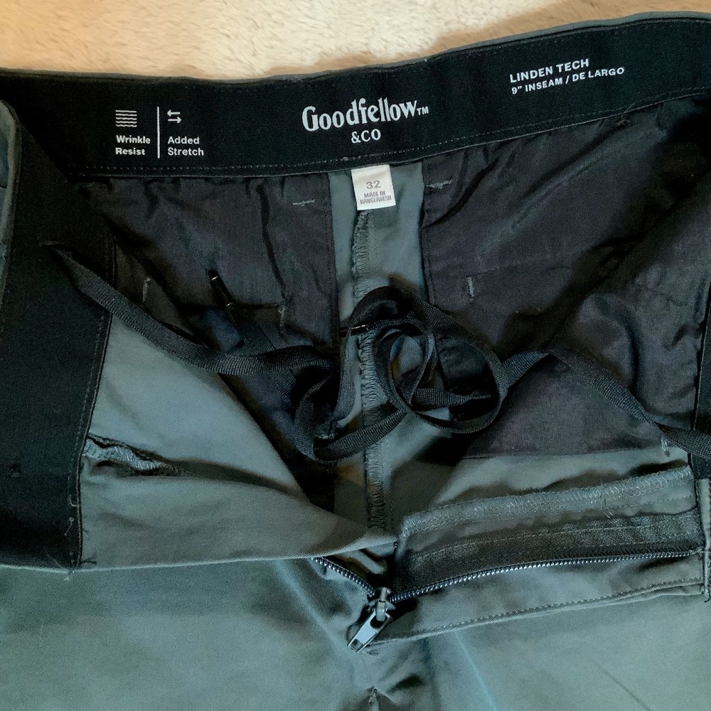 Goodfellow & Co Grey 32 Shorts Normcore Minimalist Golf Travel Resort